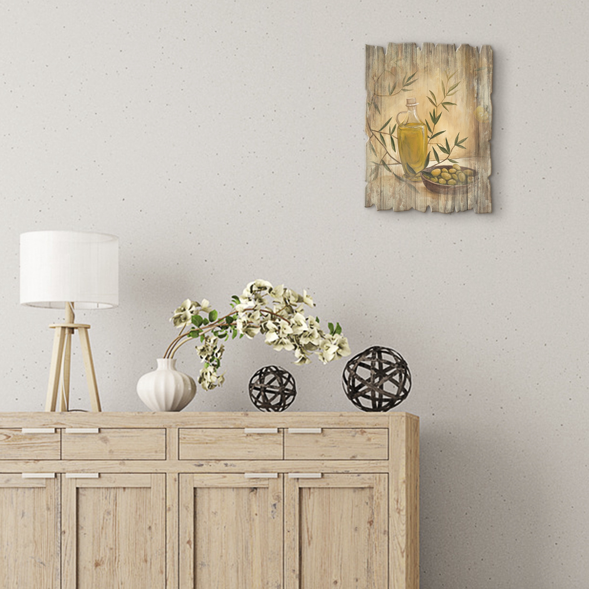 Artland Holzbild »Oliven und Zitronen« Arrangements 1 Stk. tlg.