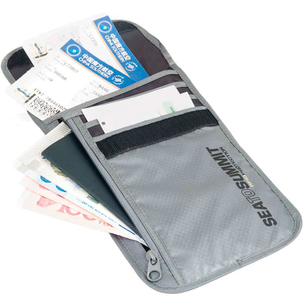 Bagagerie de voyage SEA TO SUMMIT NECK WALLET RFID GREY