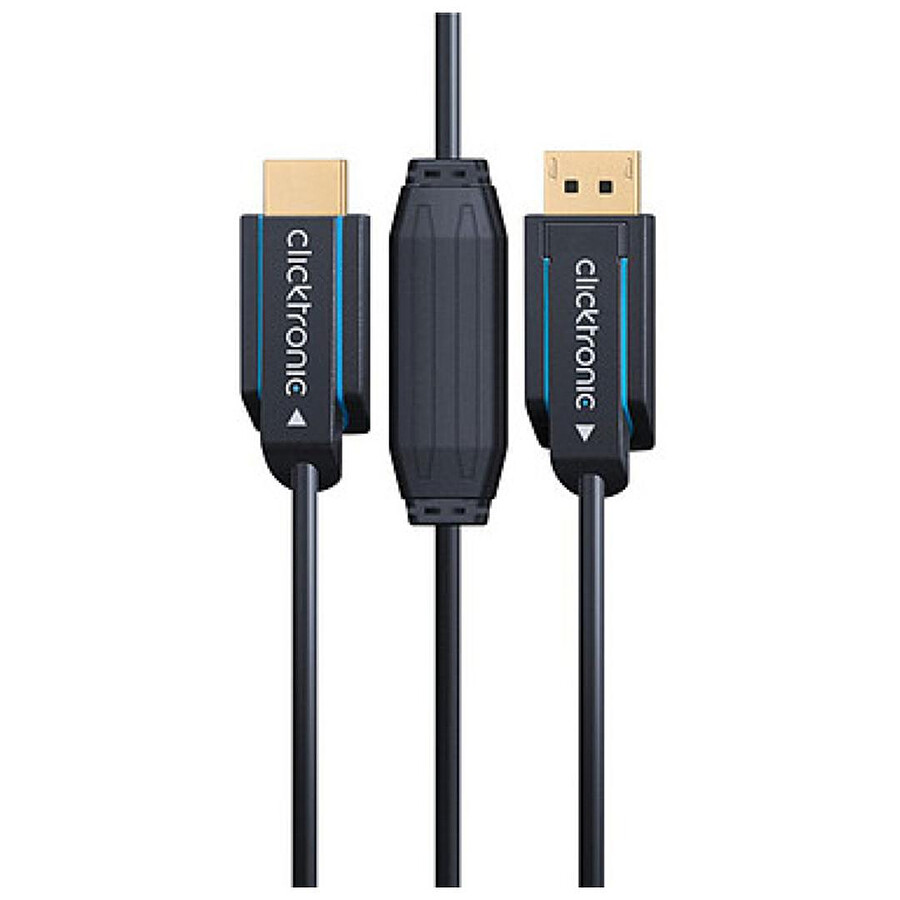 Clicktronic câble adaptateur actif DisplayPort / HDMI 2.0 - 2 m
