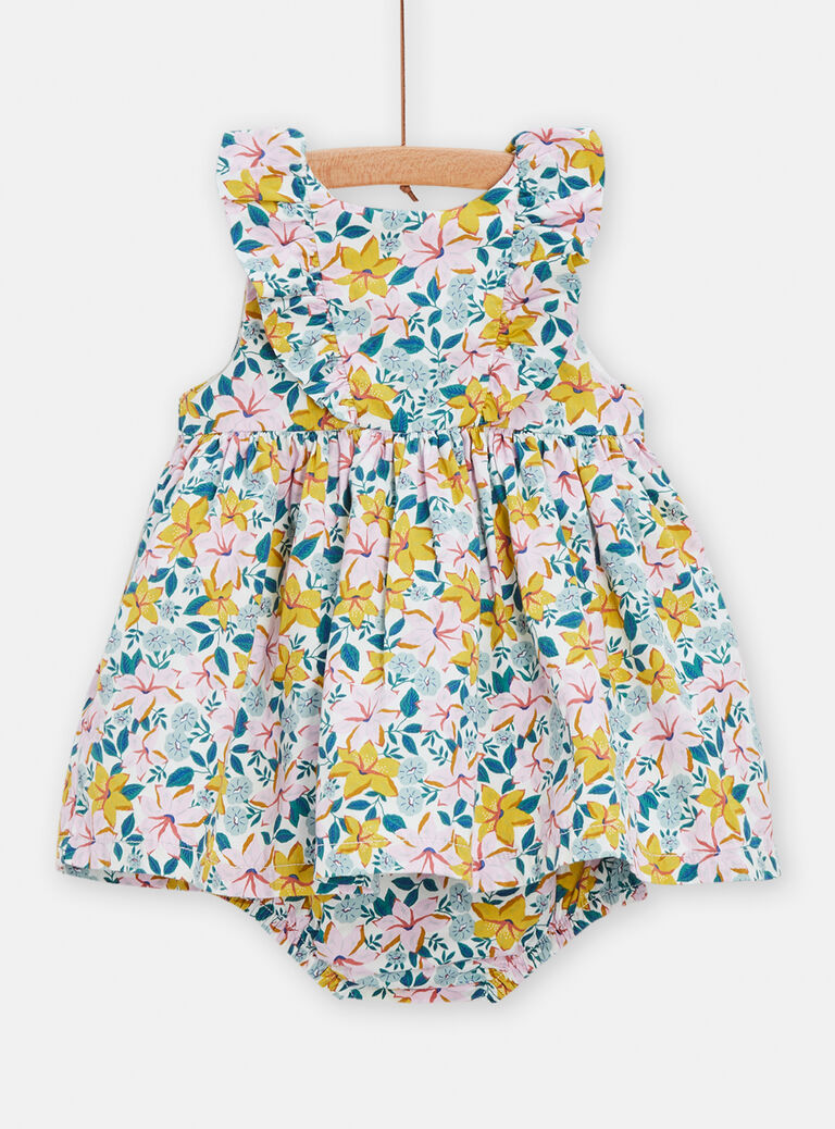 Robe printanière à imprimé fleuri pour bébé fille