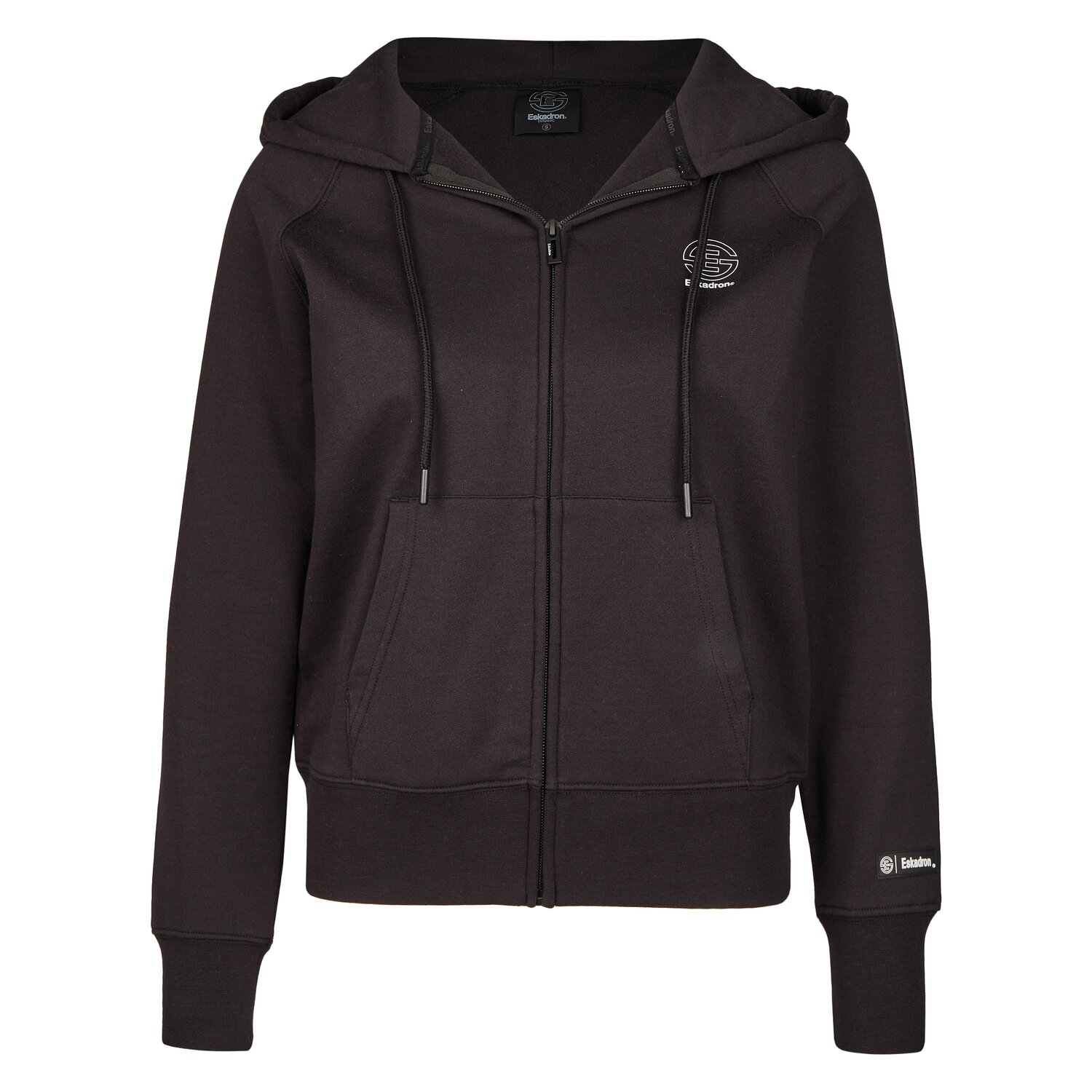 ESKADRON Dynamic Hoodie Tech-Jersey Zip-Hood - black