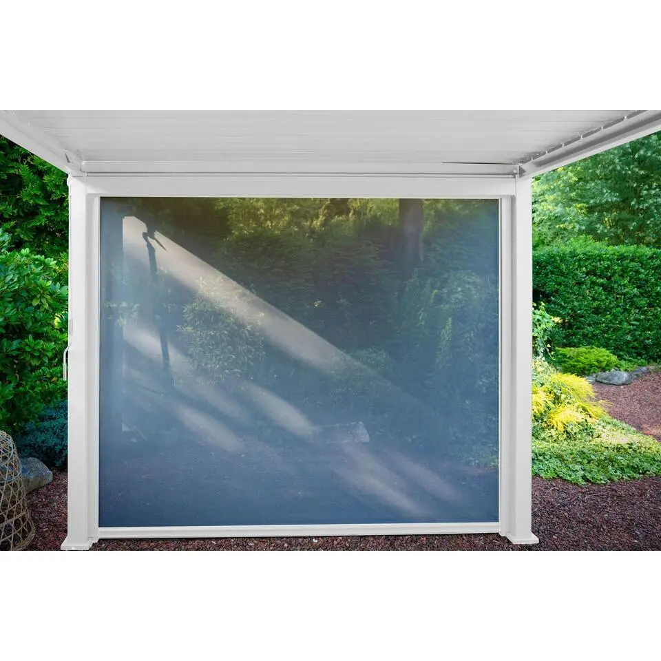 Orion pull down zijscherm 3M windscherm wit