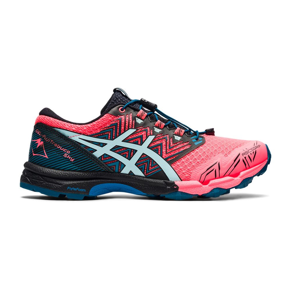 Asics GEL-FUJITRABUCO SKY - Chaussures trail Femme blazing coral/clear blue