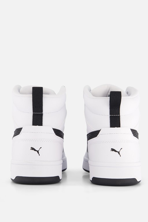 Puma Rebound v6 Sneakers wit Imitatieleer