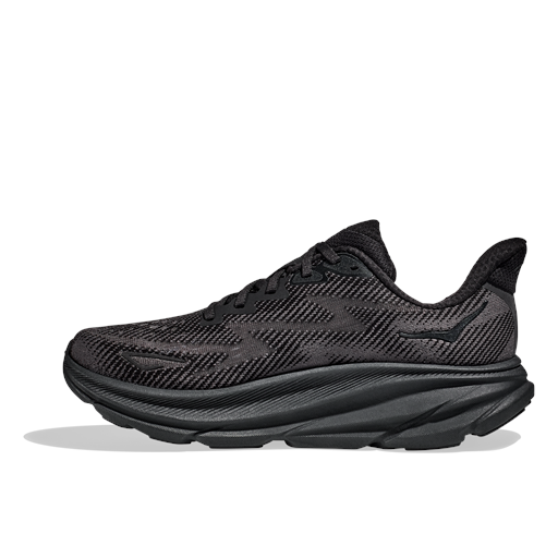 Hoka Clifton 9 Sneakers, Black/Black, 44