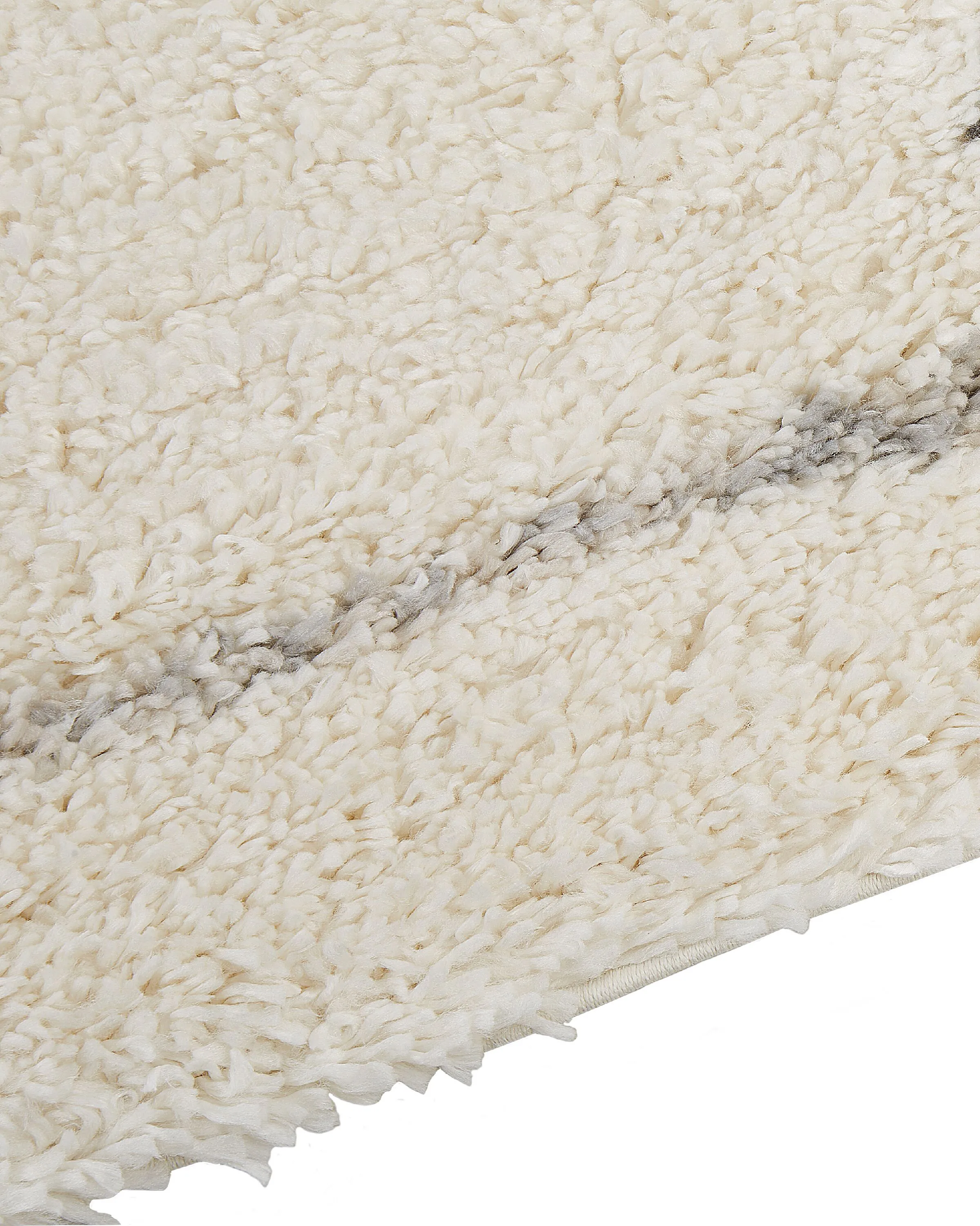 Hoogpoligvloerkleed SEVAN Lichtbeige 80 x 150 cm