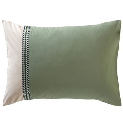Linge de lit percale parements et galon
