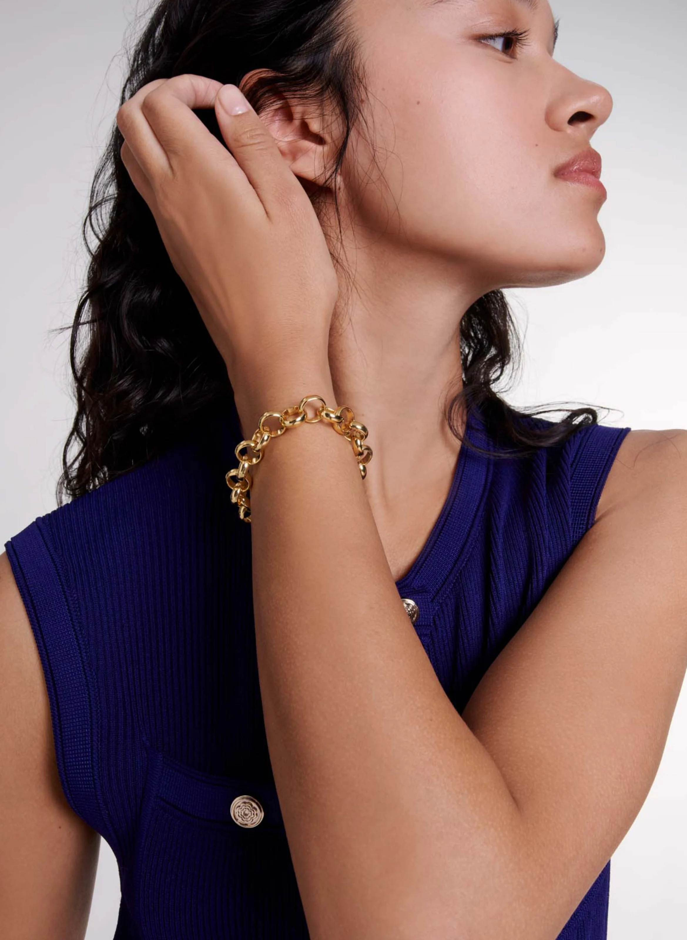 Bracelet en laiton doré | Doré