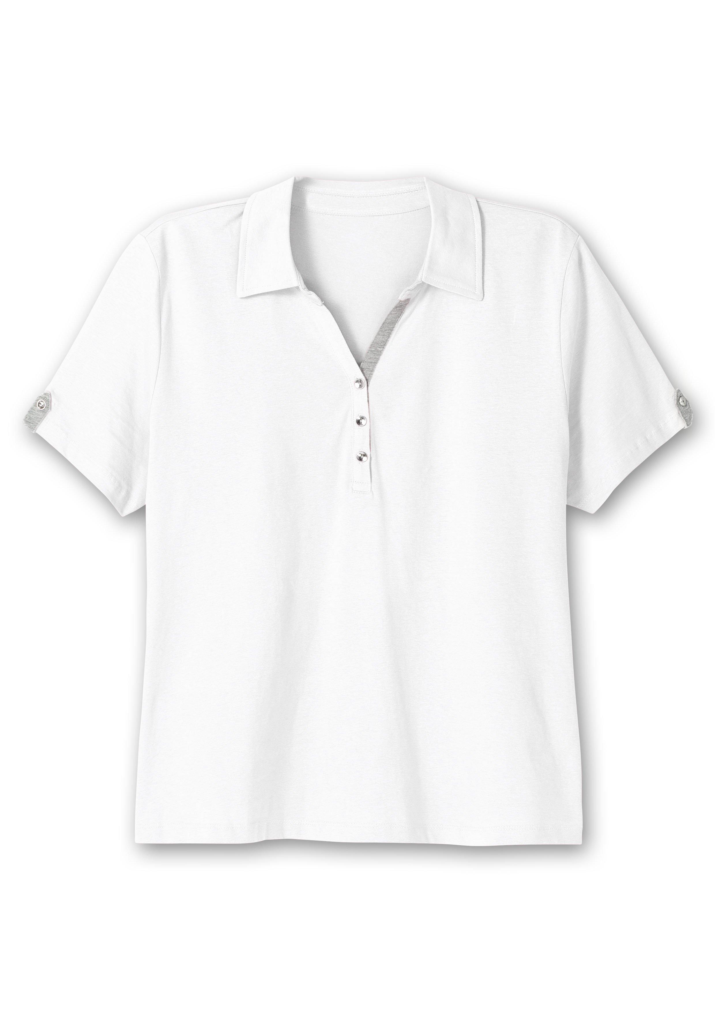 Poloshirt mit kurzem Arm und Kontrastdetails