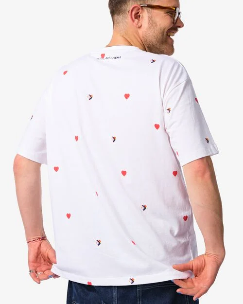 t-shide pride pour adultes blanc
