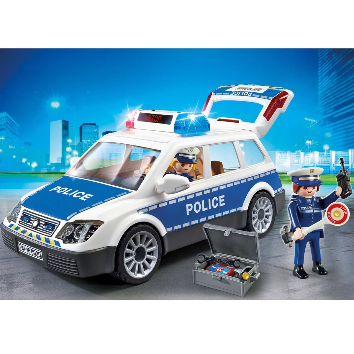 Voiture de policiers avec gyrophare Playmobil City Action 6920