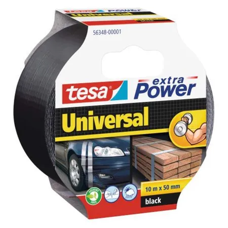 tesa Klebeband extra Power Universal schwarz, 10mx50mm