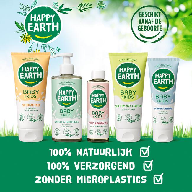 Happy Earth Cream Oil Wash 200 ml