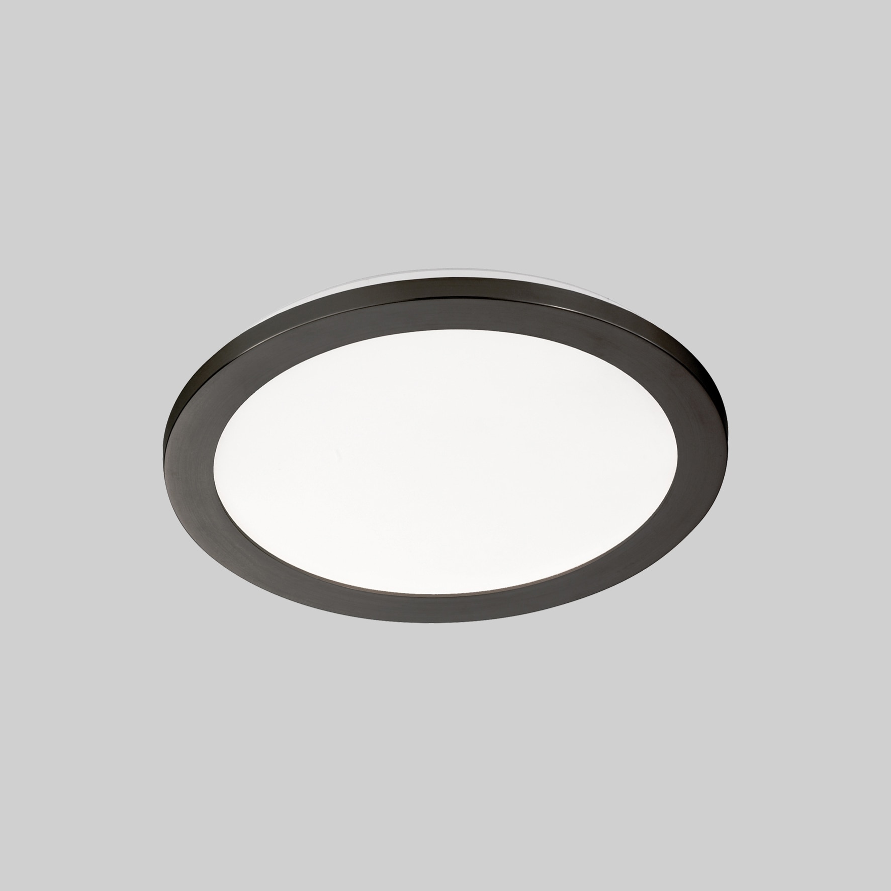 easy! by FHL LED Badlampe Decke Flat schwarz 30cm rund 3cm IP44