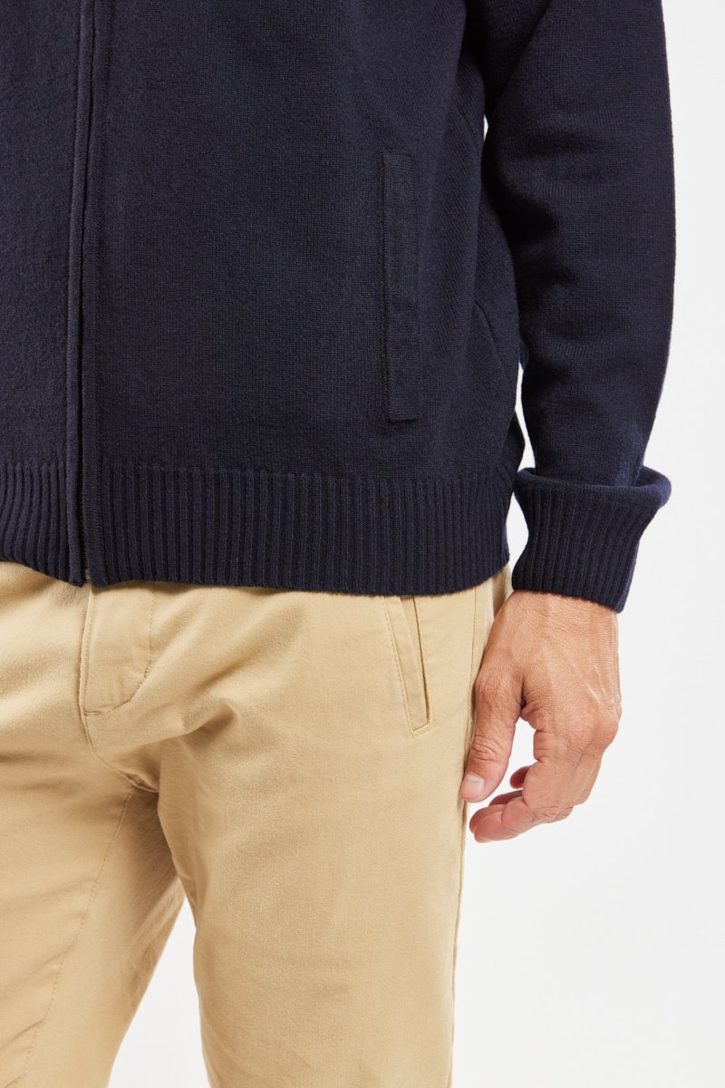 Gilet zippé - lambswool