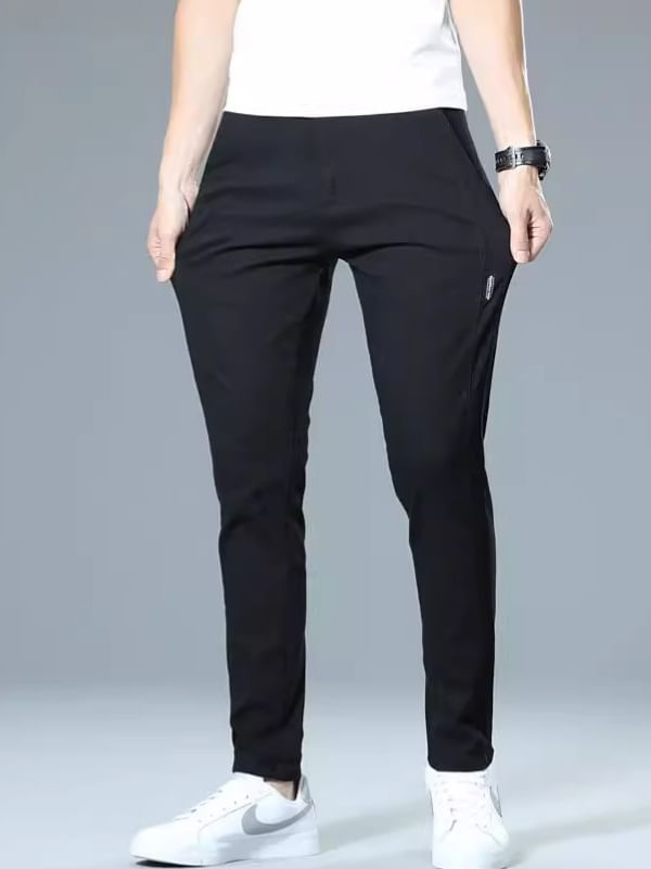 Denimic - Slim Fit Broek met Hoge Taille