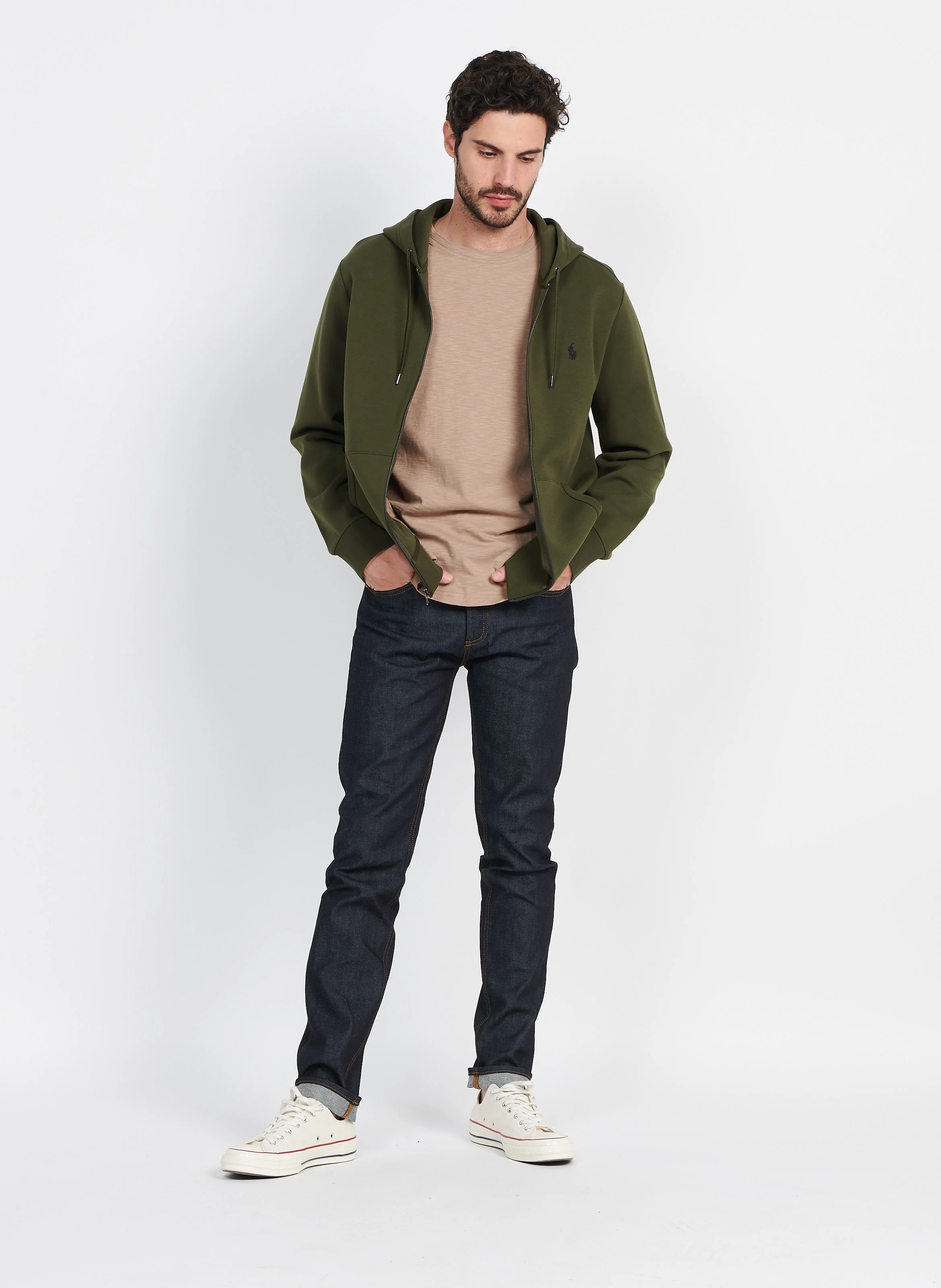Jean slim en coton bio| Gris
