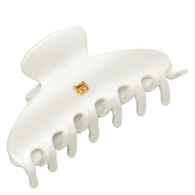 Balmain Cellulose Acetate Pince À Cheveux Medium Hairclip White