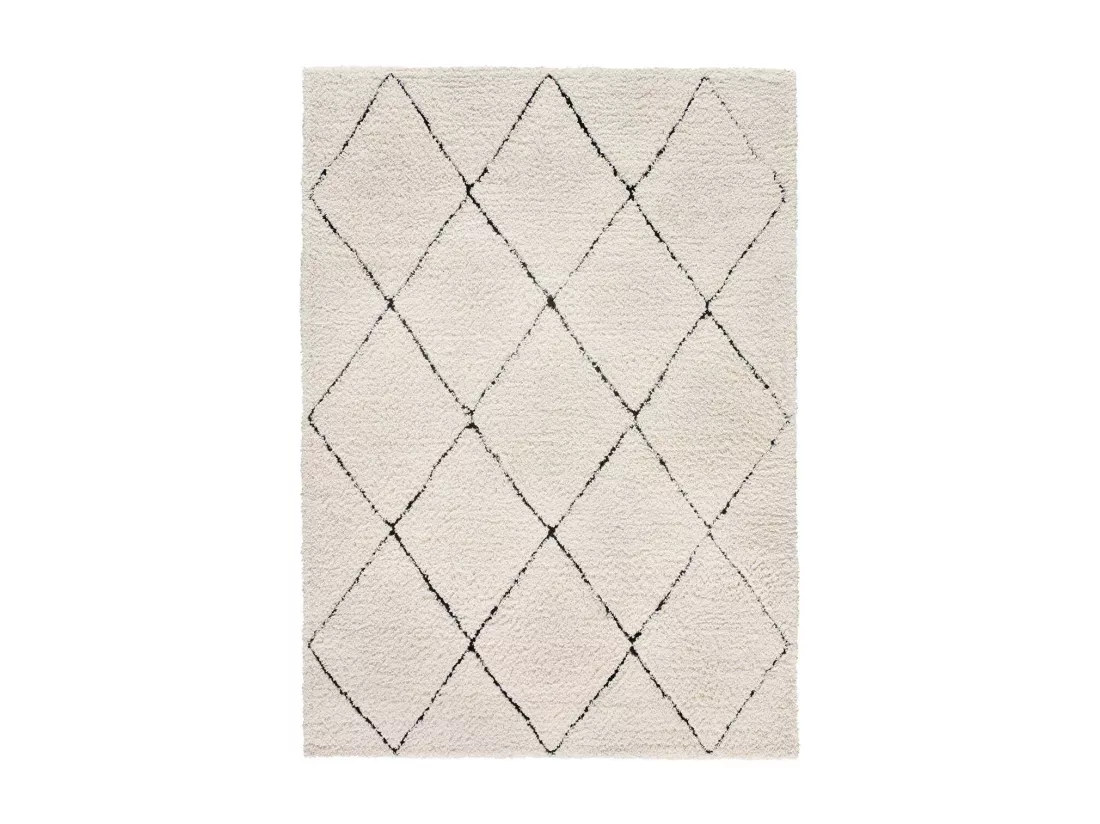 Tapis intérieur - shaggy - crème - 200 x 290 cm - ATESA