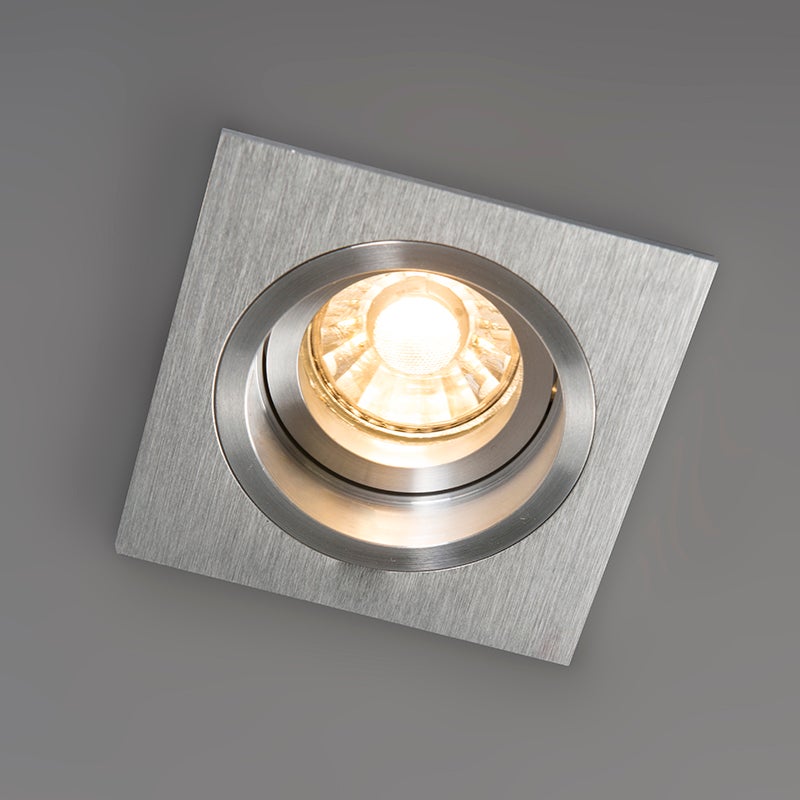 Rechthoekige inbouwspot, aluminium, draai- en kantelbaar - Chuck