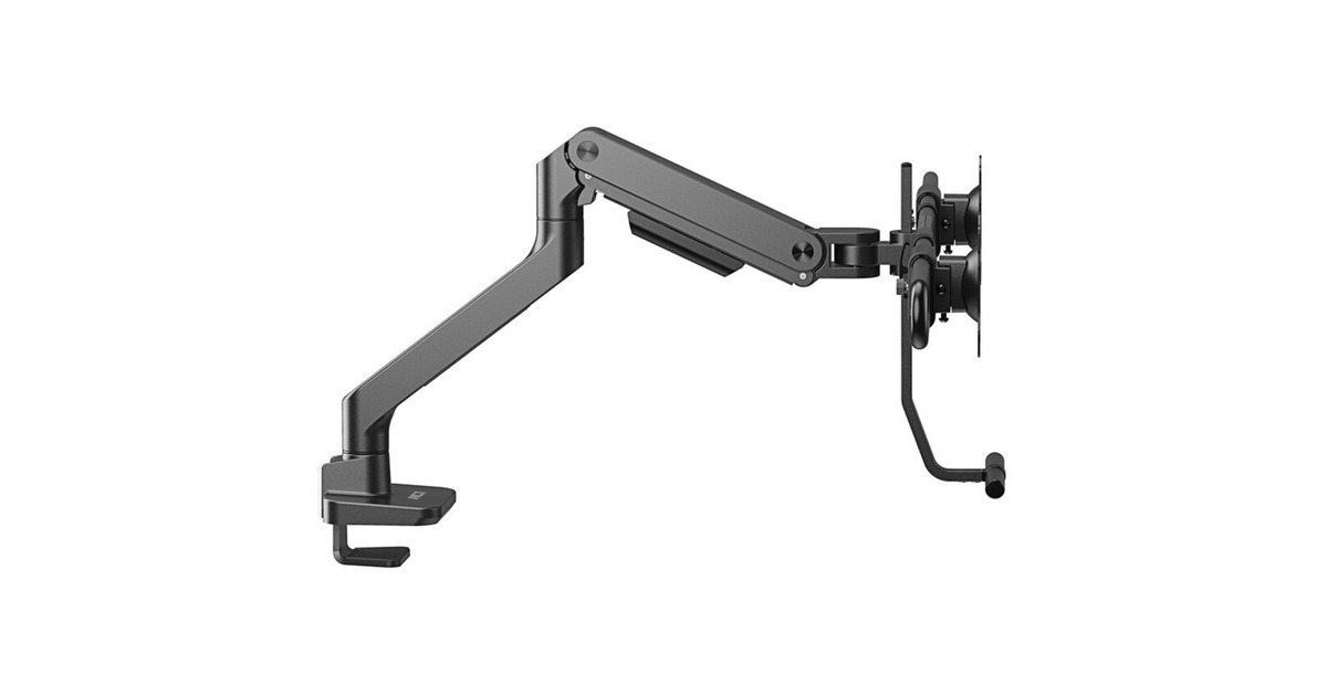 ACT ConnectivityMonitorarm office premium, gasveer, crossbar, 2 monitoren  (Zwart)