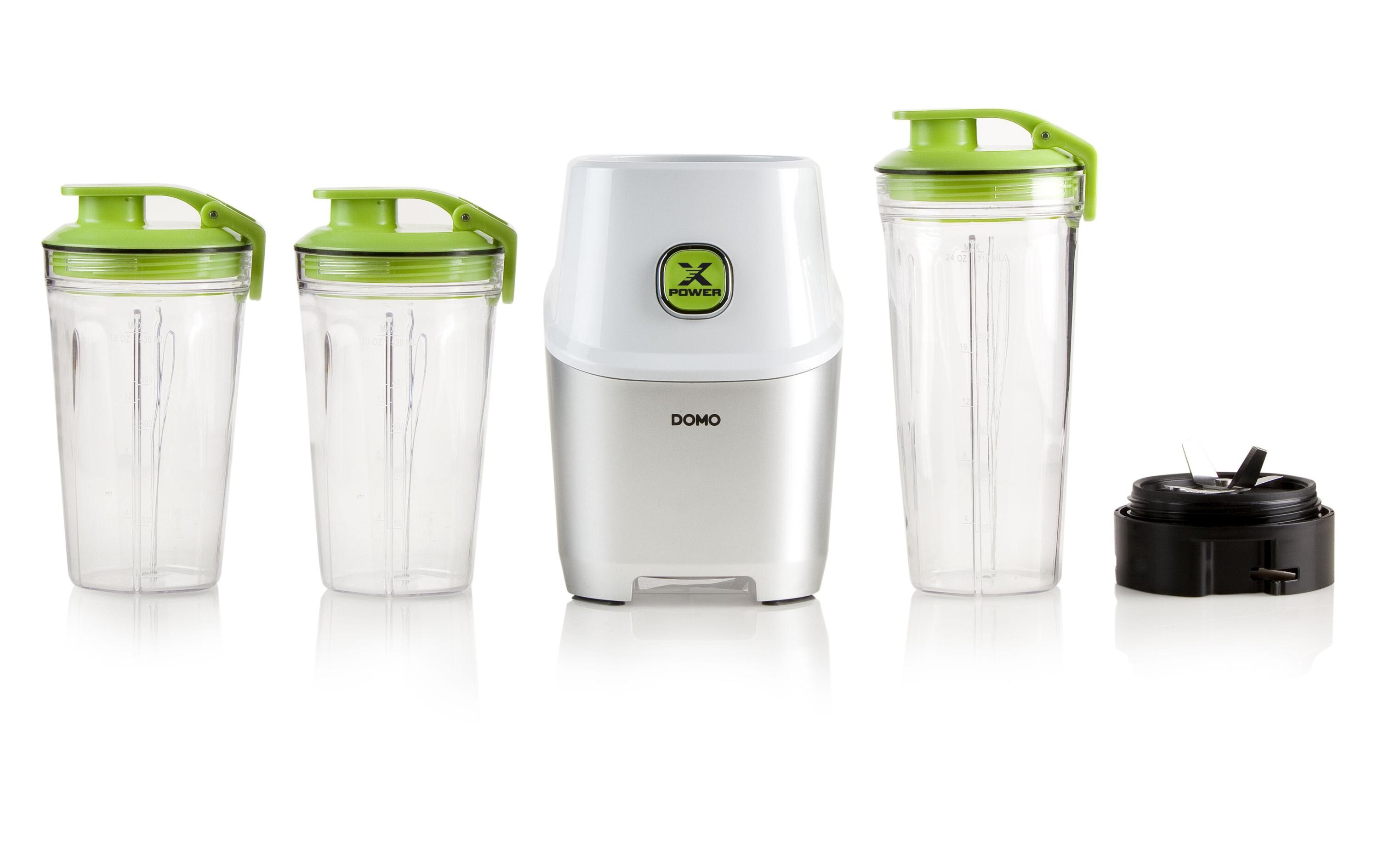 Standmixer Xpower DO700BL Weiss/GrünMixer und Trinkbehälter in einem