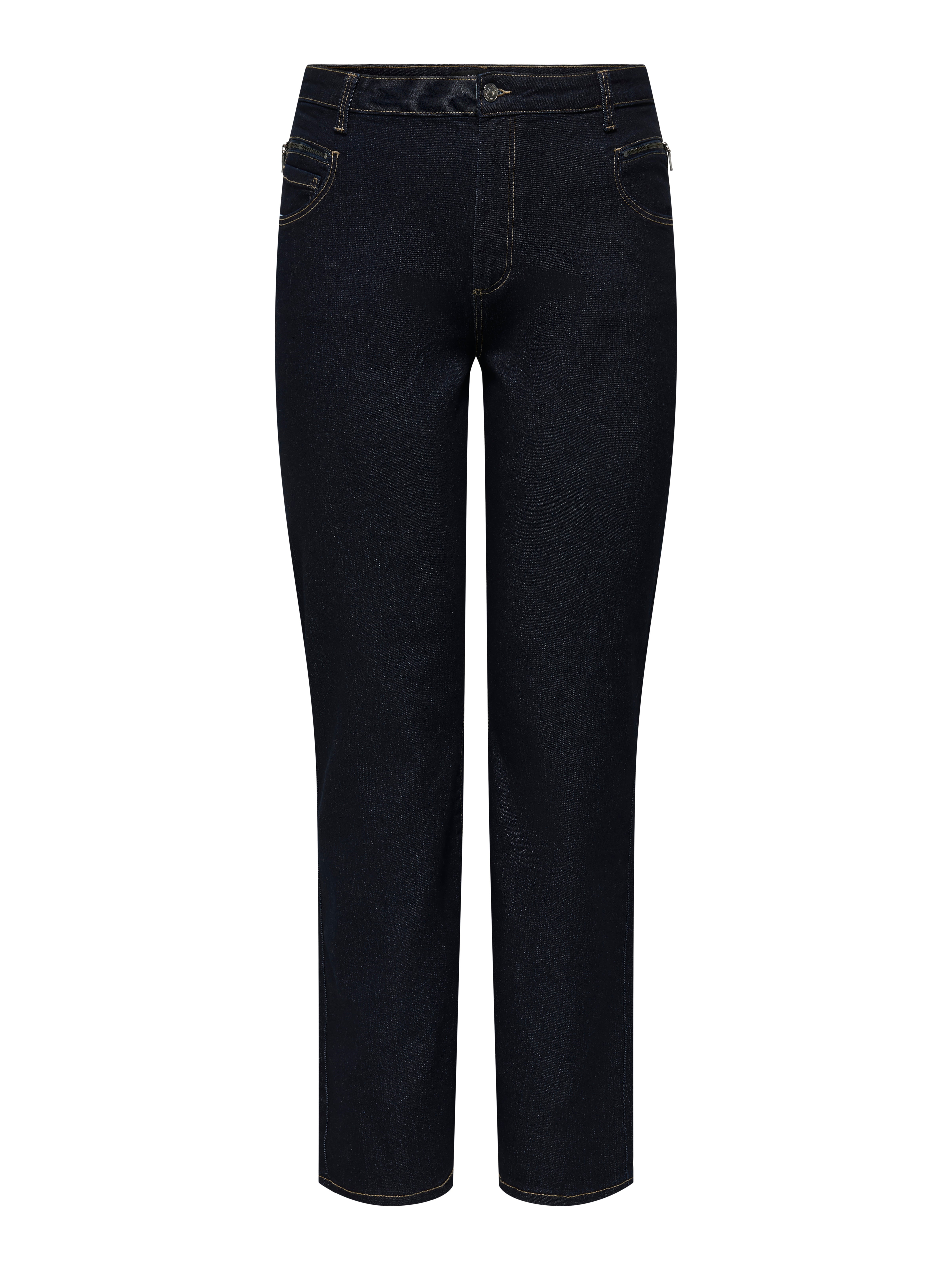 CARSANDRA Hohe Taille Ausgestellt Jeans Dark Blue Denim