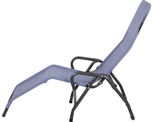 Siena Garden tuinligstoel, ligstoel, zonnebed, relaxligstoel Bito stof, taupeblauw