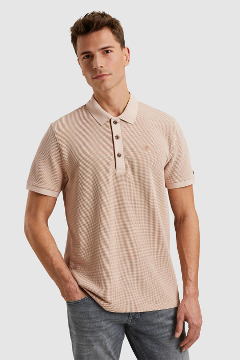 Cast Iron roze heren polo