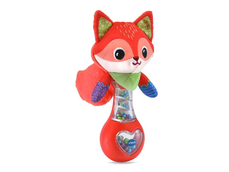 Vtech Beschäftigungsspielzeug Babyrassel Fuchs Niedliche Rassel mit einem kuschligen Schwanz aus flauschigem Stoff