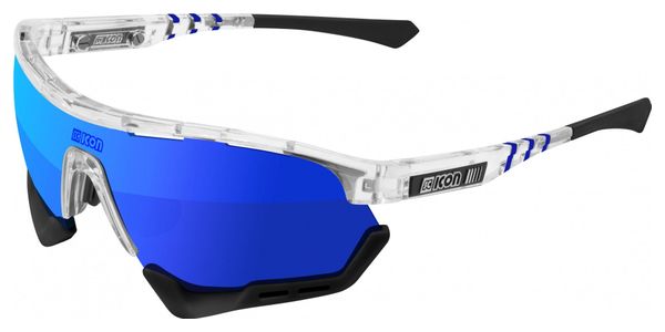 Scicon Sports Aerotech SCN PP XL Lunettes De Soleil De Performance Sportive (Multimirror Bleu Scnpp/Briller)