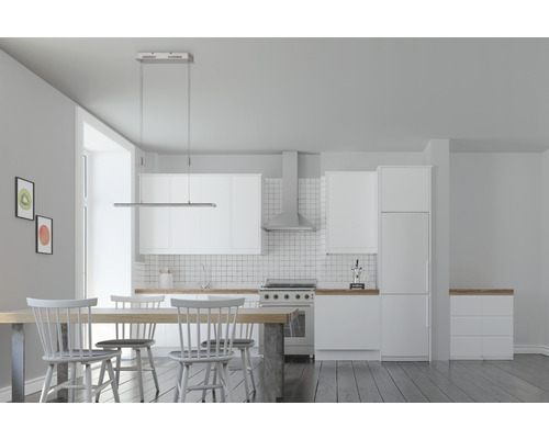 LED hanglamp CCT + dimbaar 37W 4100 lm 2700/3350/4000 K HxB 100-160x113 cm aluminium/nikkel kleur mat
