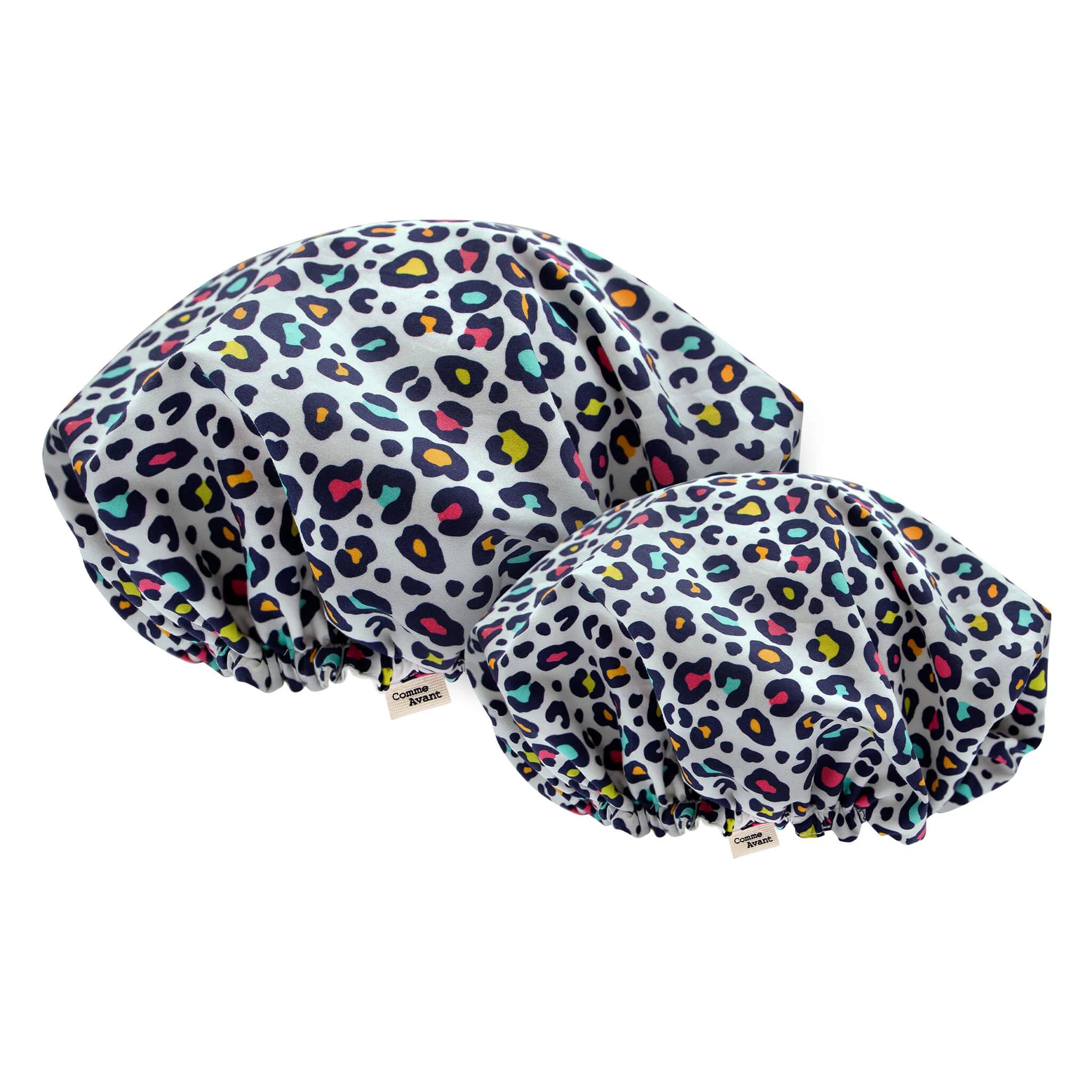 Bonnet Charlotte de douche en coton - Version 1 - Adulte / Jardin bohème