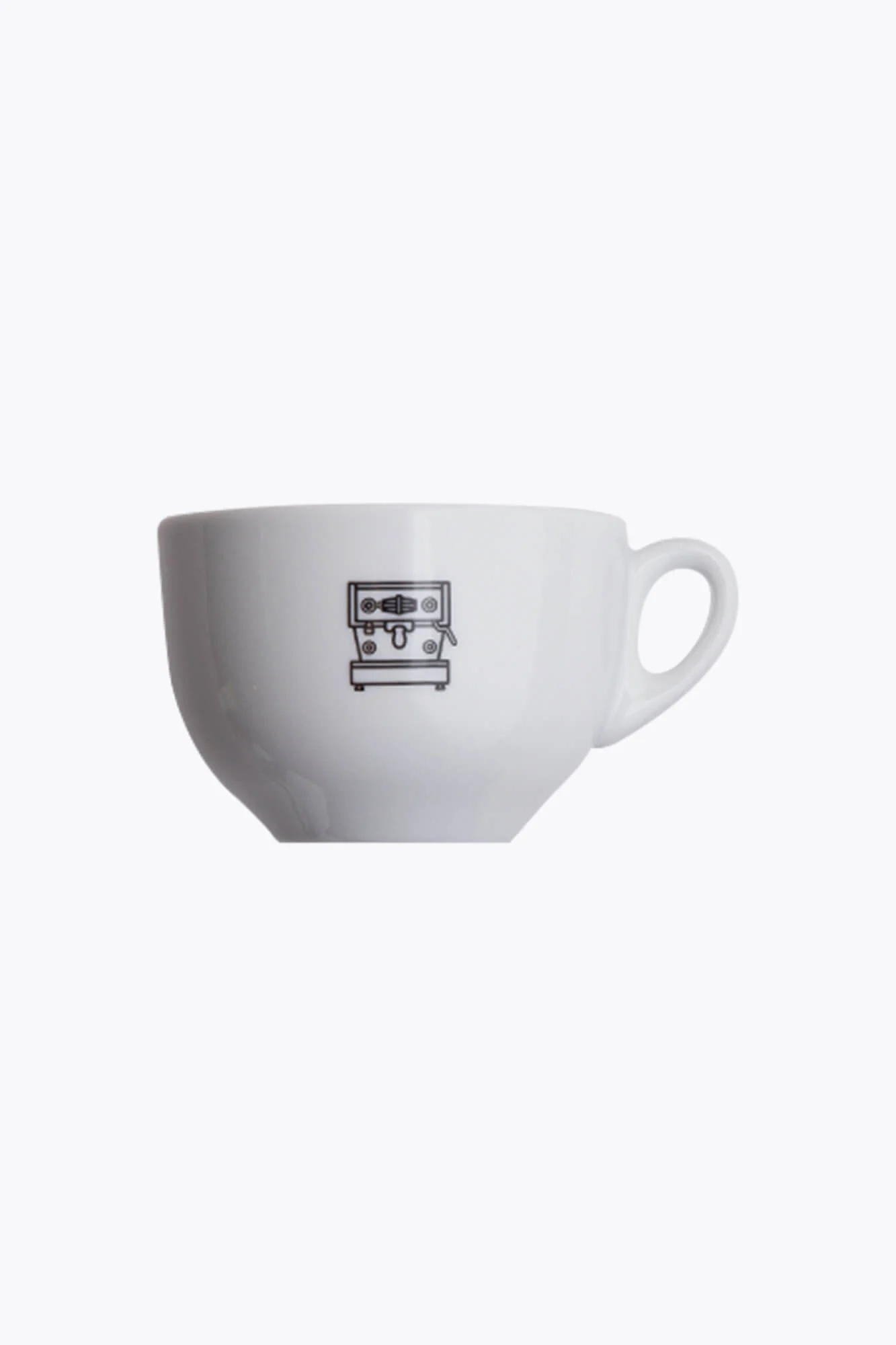 La Marzocco linea Cappuccinotasse Schwarz mit Untertasse