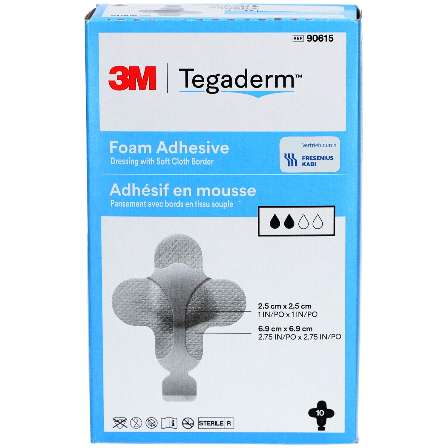 Tegaderm Foam Adhesive 6,9 x 6,9 cm
