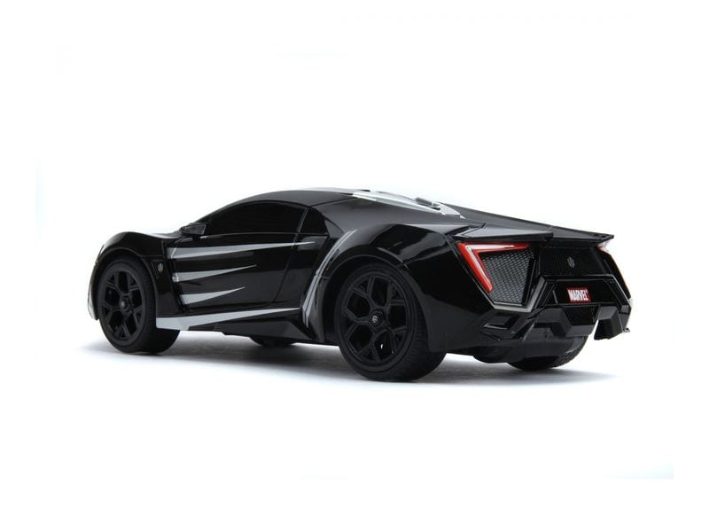 Jada Toys Lykan HyperSport Black Panther RTR, 1:16 Ferngesteuertes Auto im Marvel Black Panther Design