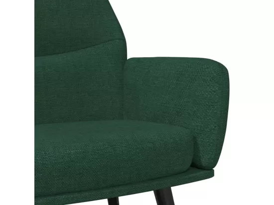 Fauteuil inclinable Vert foncé Tissu
