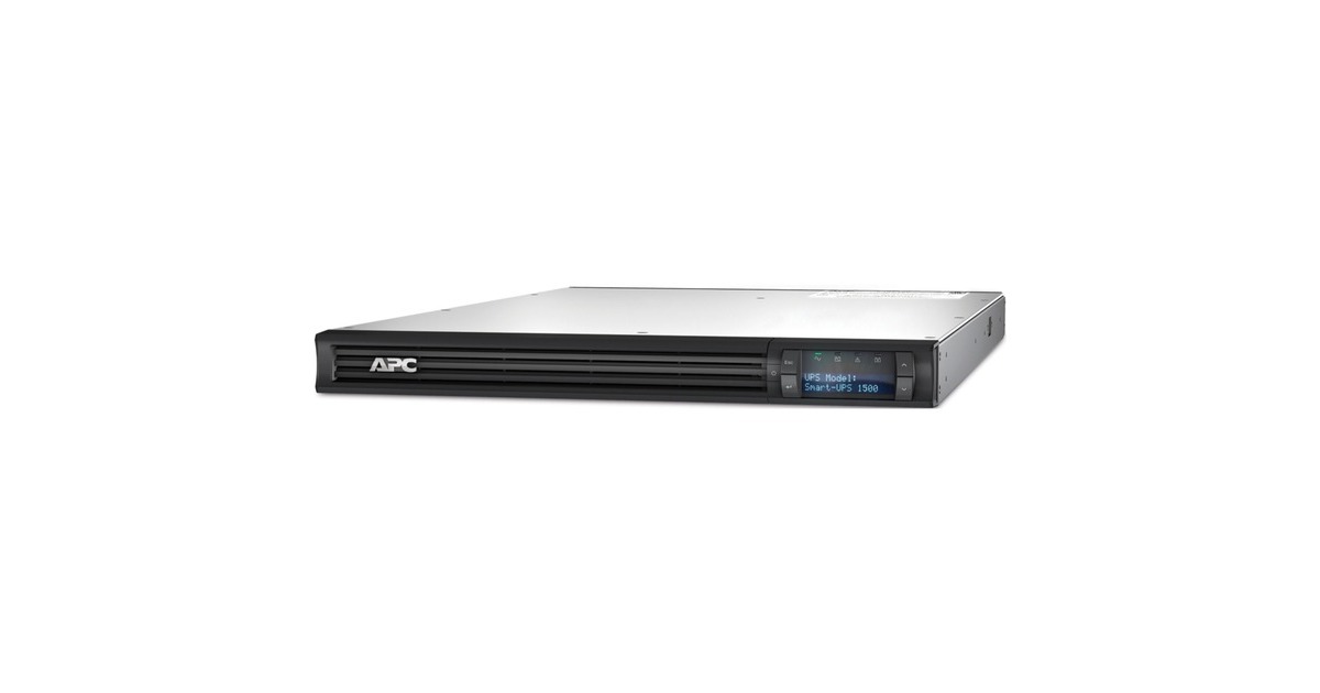 APCSmart-UPS 1500 VA, LCD RM 1 HE, 230 V ups  (Zwart, 4x C13 uitgang, 1U, SMT1500RMI1U)