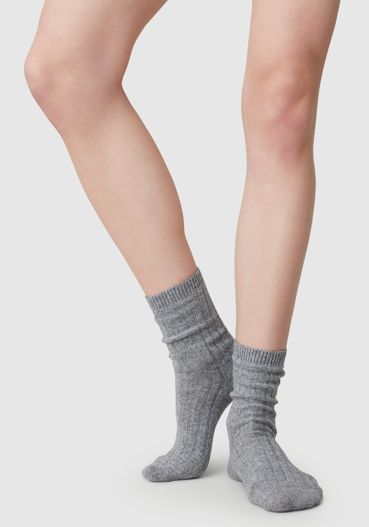 Swedish Stockings Socken Bodil Chunky Grey