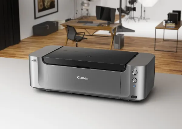 Canon PIXMA PRO-100S - Printer - farve - blækprinter - A3 Plus, 360 x 430 mm op til 1.5 min./side (farve) - kapacitet: 150 ark - LAN, Wi-Fi(n), USB 2.0