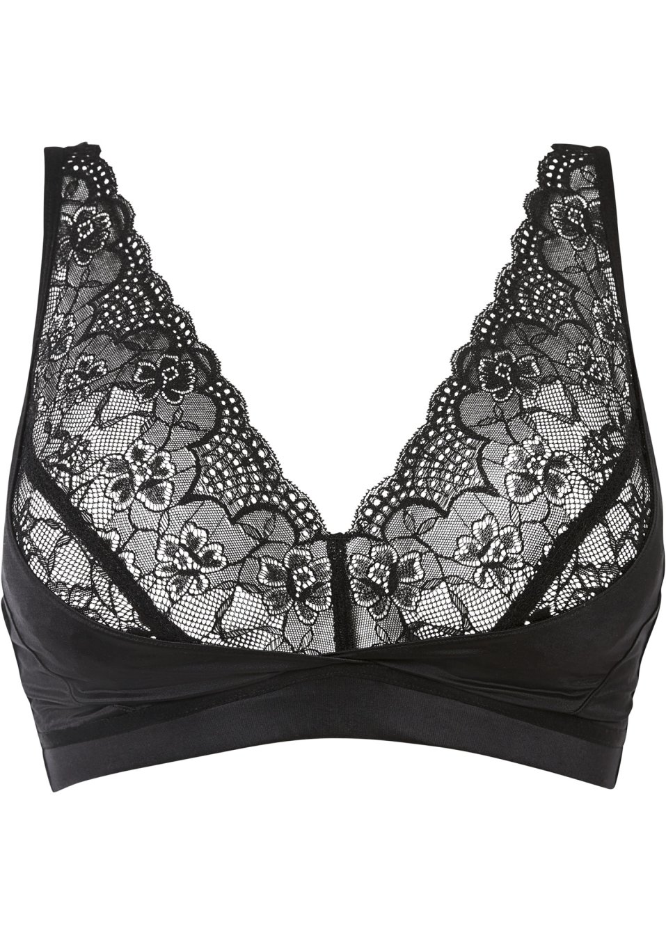 Soutien-gorge bralette sans armatures avec empiècements brillants