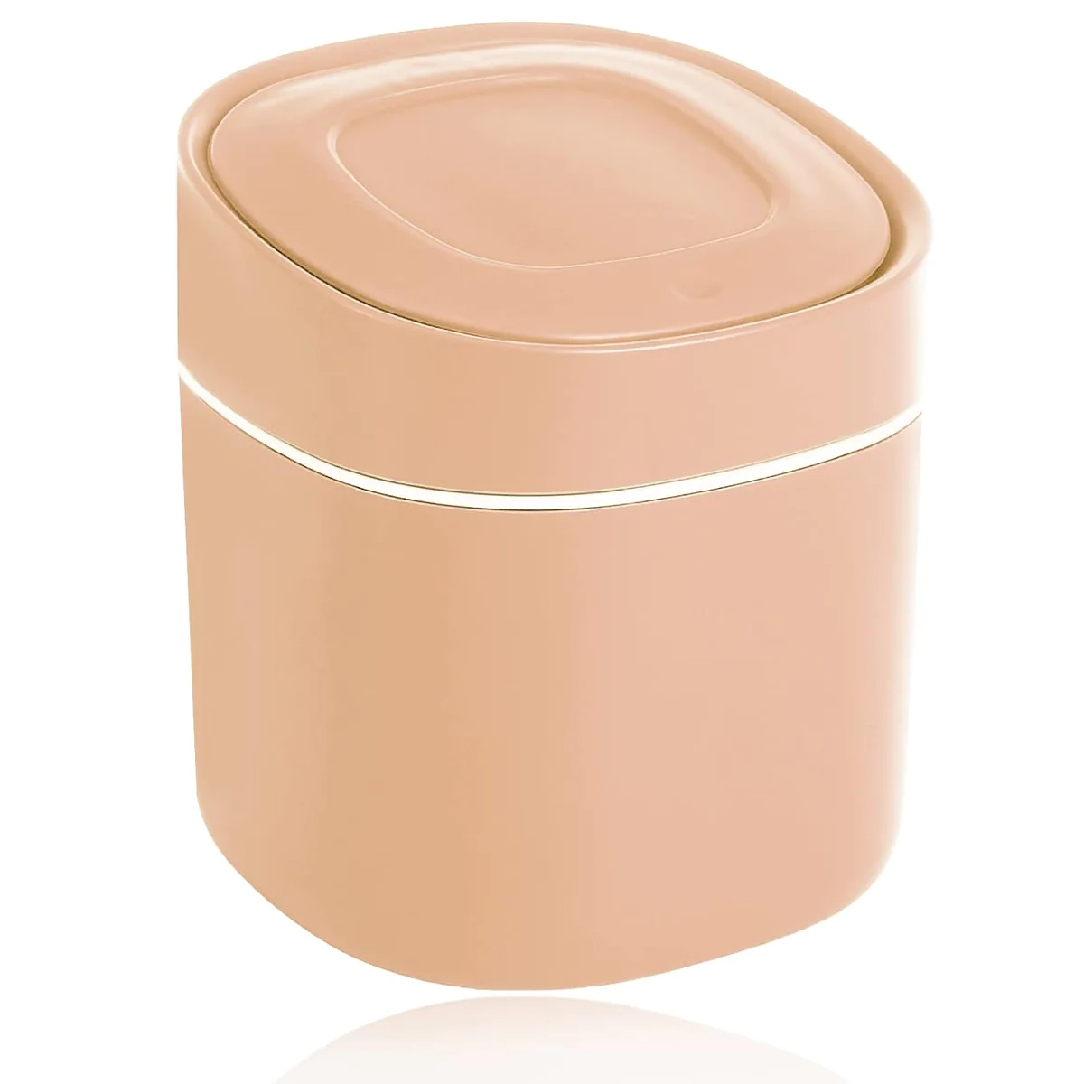 Poubelle de table de 0,5L avec couvercle rose Vendos85