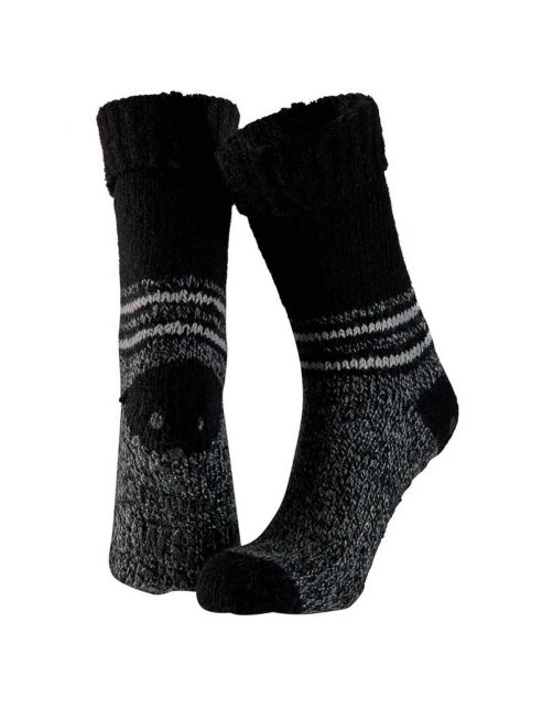 Apollo Heren Huissok Wol Anti-Slip Streep - Sokken - Assorti Dark Ass. 39\/42-43\/46