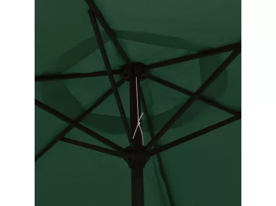 Parasol vert 3 m mât en acier