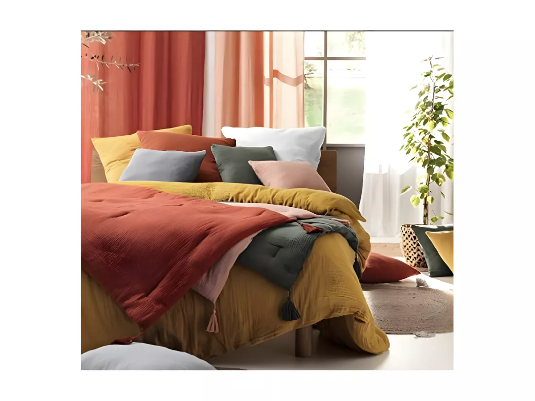 Parure de lit en Gaze de Coton 240x260cm