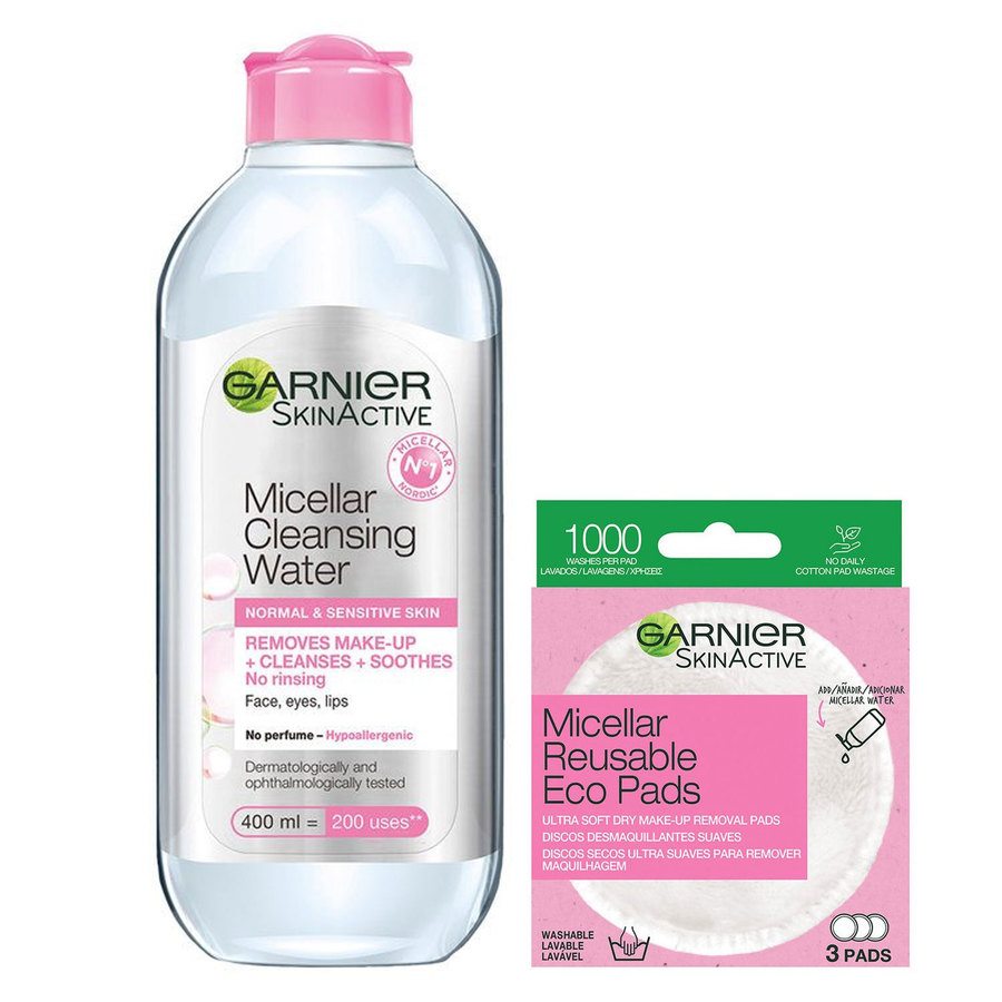 Garnier Classic Micellar + Eco Pads Bundle Deal