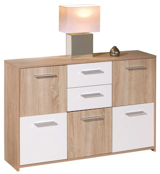 Kommode MAXIM115x77x30 cm Dekor Sonoma-Eiche/weiß