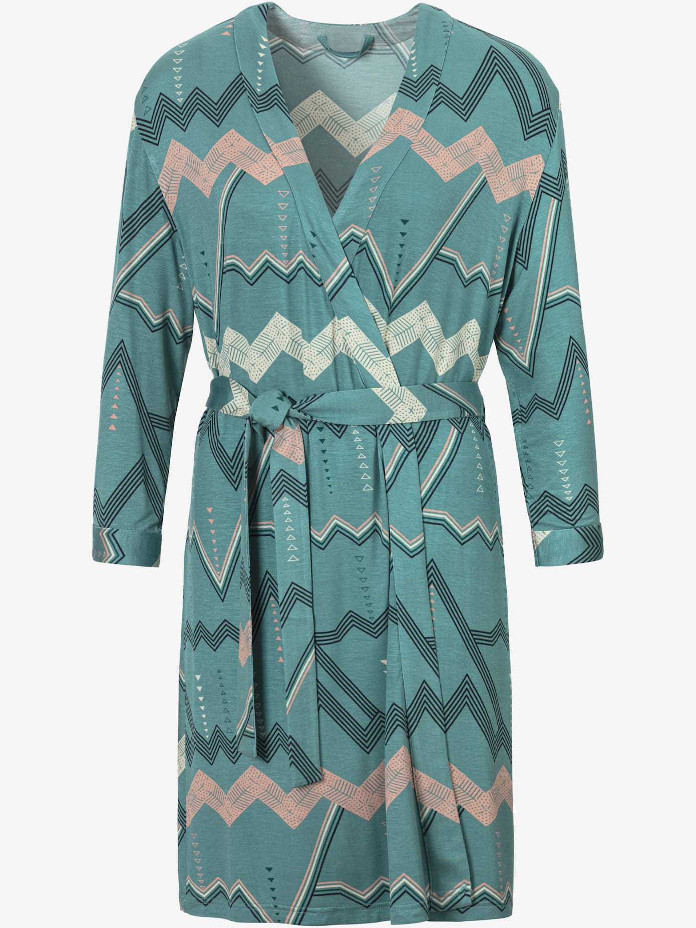 Kimono imprimé avec ceinture à nouer