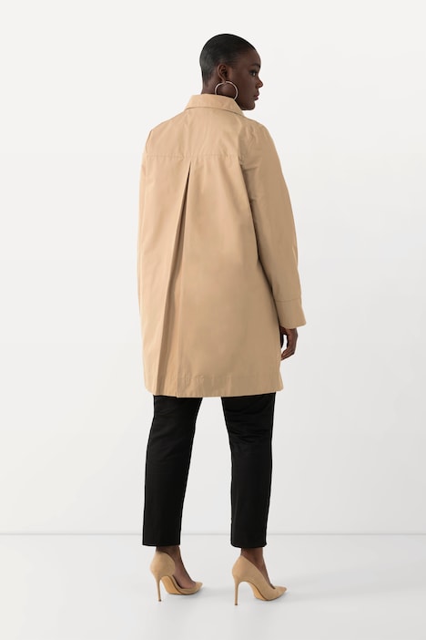 Jacke, Stehkragen, Rückenfalte, Langarm