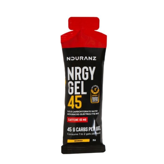 Nduranz Unisex Nrgy Unit Gel Caffeine 45 - Box 16 Hvid